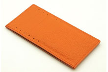 ドイツシュリンクを使用したオレンジ色のカードケース