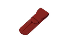 ノブレッサカーフを使用した赤色のペンケース