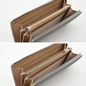 かば革のL字ファスナー長財布