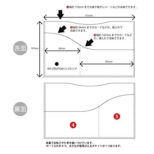 黒色のスムースレザーカードケース