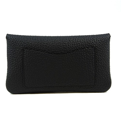黒色のドイツシュリンクカブセ型長財布の背面