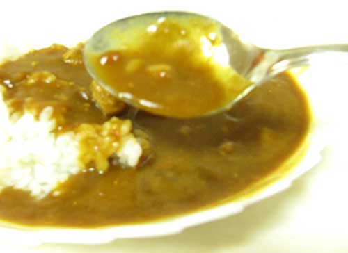 皿に盛られたカレー