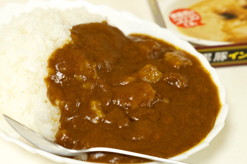 皿に盛られたカレー