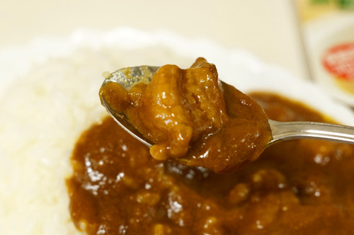 カレーの中の豚肉