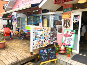 茂原 ハッピードーナッツのかわいいテラス席