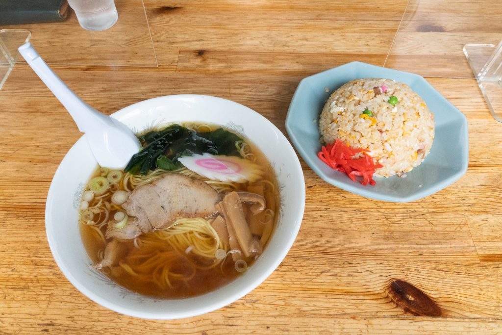 八千代ランチ ラーメン 喜楽のラーメンチャーハンセット画像