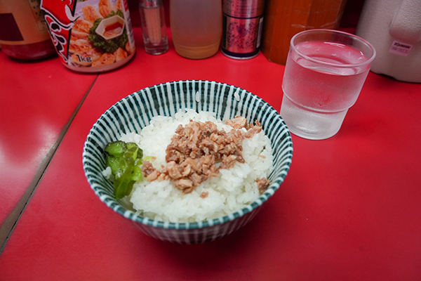 千葉を代表する家系ラーメン四天王のひとり横浜ラーメン末広家横浜ラーメン末広家さんのライスの写真