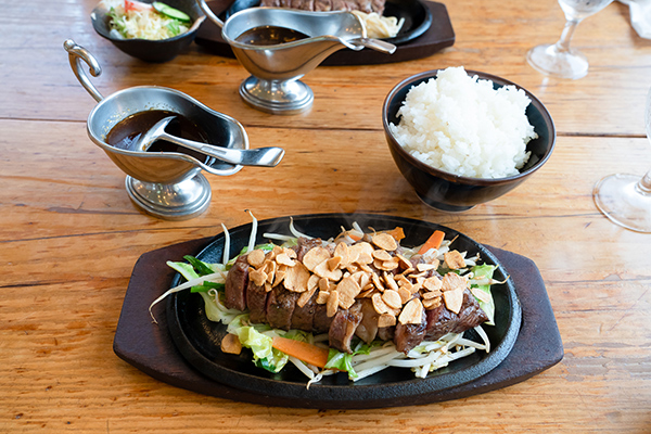 炭焼きステーキハウス桂（かつら）君津店のスタミナステーキ