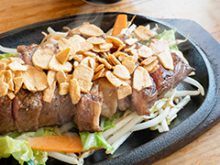 千葉県君津市にある炭焼きステーキハウス桂（かつら）さんのスタミナステーキの画像