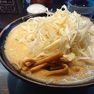 背脂チャッチャ系ラーメン鐵のネギ味噌