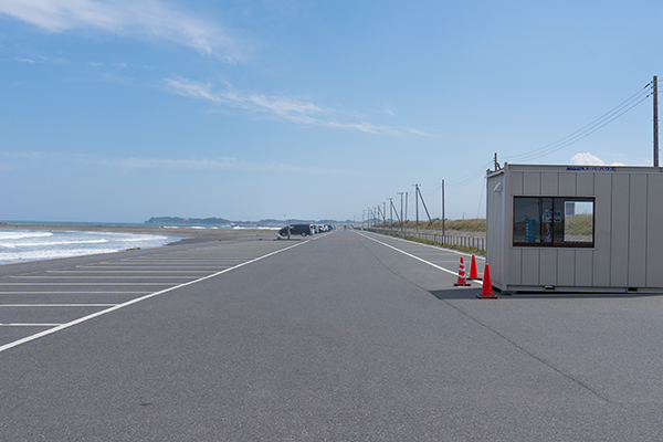 一宮海岸の駐車場