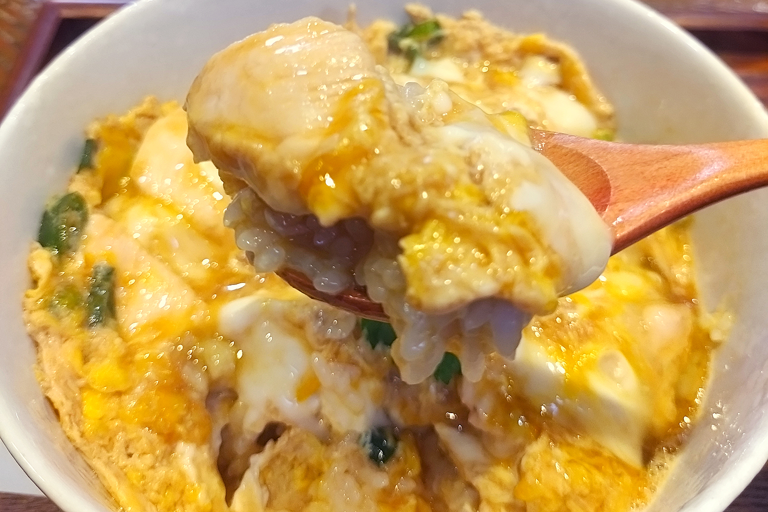 水郷のとりやさんのプルンプルンの親子丼写真